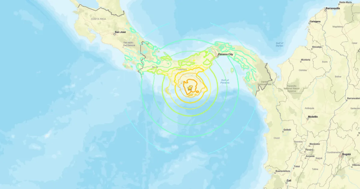 Terremoto de magnitude 7,6 atinge costa sul do Panamá e acende alerta de tsunami