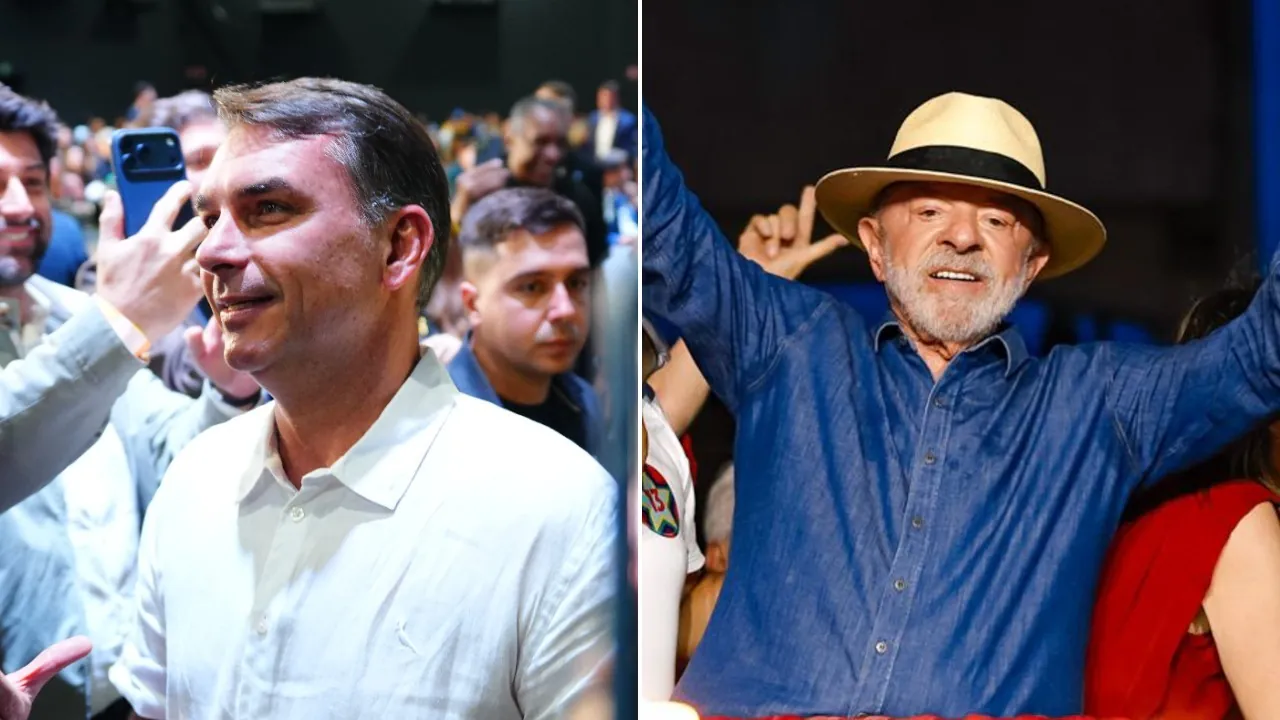 Quaest: Flávio Bolsonaro tem 45% e Lula 44% em empate técnico no 2º turno